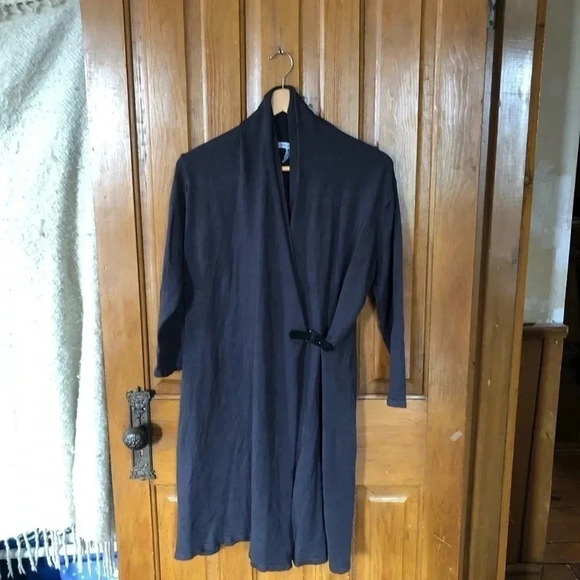 Wrap Front Long Cardigan - Picture 3 of 16